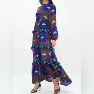 Oliphant mock neck maxi dress NWT